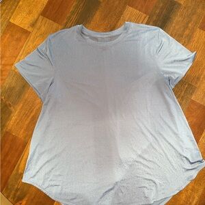 lululemon athletica Light Blue Short Sleeve Tee